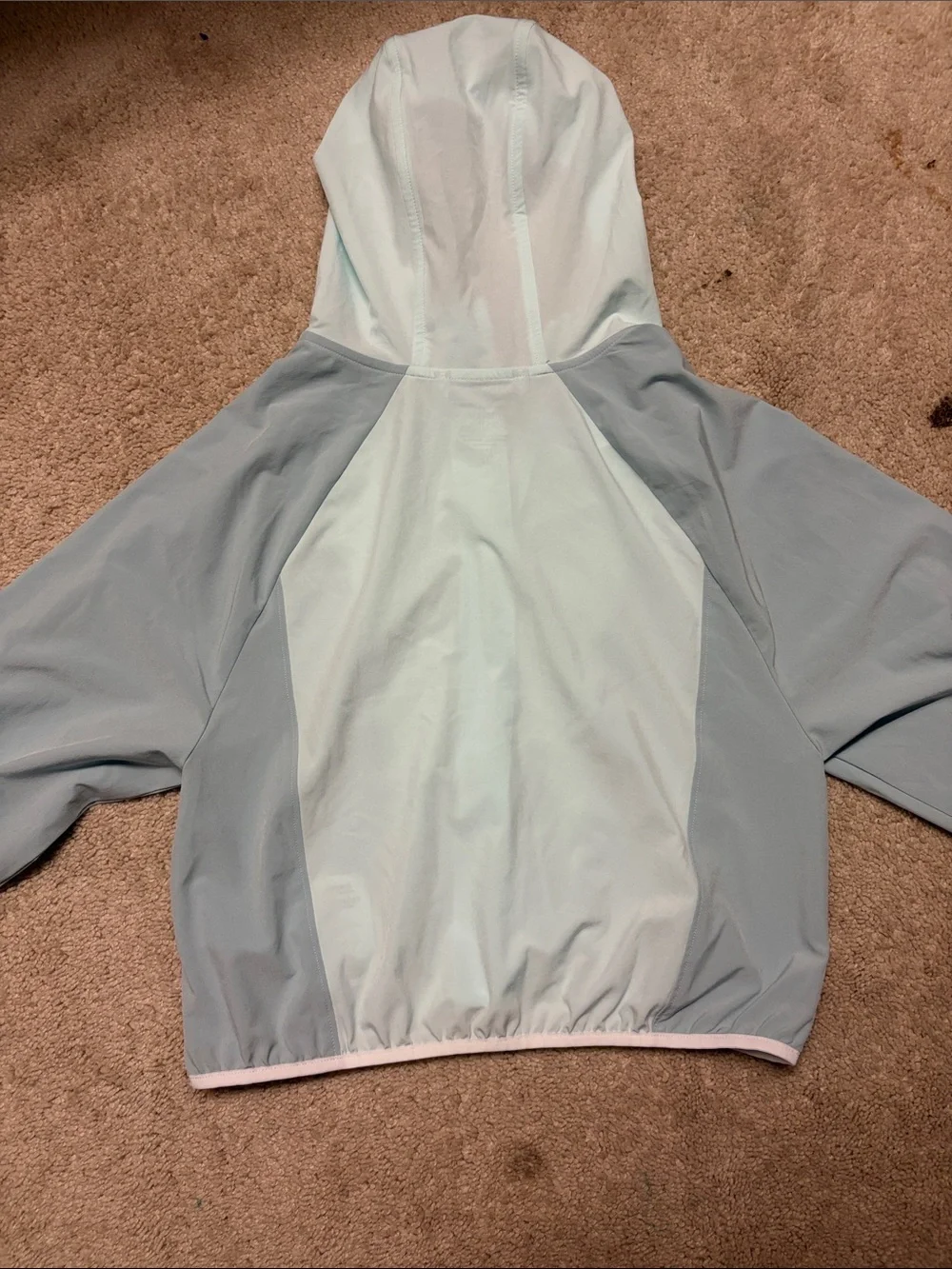 Women’s Lightweight Hooded Jacket - White and Mint